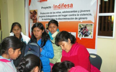 Progetto INDIFESA: protezione dalla violenza, abusi e discriminazione di genere di bambine e adolescenti lavoratrici domestiche, vittime di sfruttamento o tratta (Cusco)