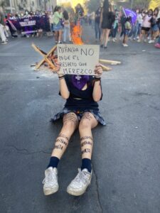 manifestazione femminista Cile